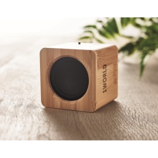 Altavoz inalámbrico de bambú personalizado